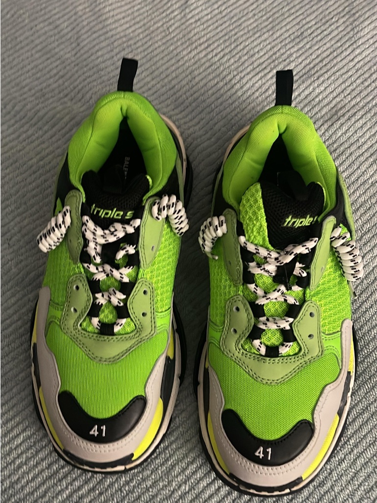 Balenciaga Neon Green Chunky Sneakers